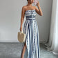 Damen Jumpsuit Schulterfrei Floral im Boho-Stil – Eleganter Sommer-Overall mit Bardot-Ausschnitt – 50% Rabatt