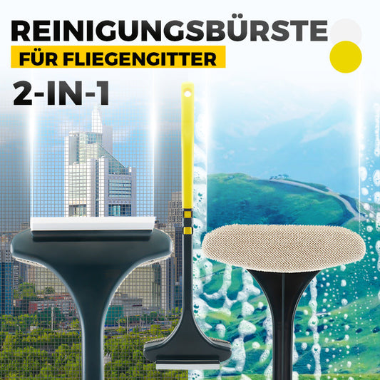 2-in-1 Reinigungsbürste für Fliegengitter – Doppelseitig & Effizient