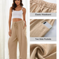 💃 50% Rabatt🔥Freizeithose aus Leinen mit weitem Bein für Damen👖