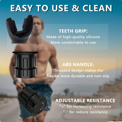 💪 50% RABATT 😮‍💨 Portables einstellbares Atemtrainingsgerät, stärkt Ihre Atemmuskulatur überall ✨