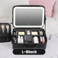 50% RABATT! ✨ Tragbare Kosmetiktasche mit LED-Spiegel – Beleuchtet, kompakt & vielseitig – Perfekt für makelloses Make-up unterwegs 💄