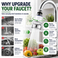 🚰 KAUFE 1, ERHALTE 1 GRATIS! 🔥Wasserhahnfilter-Aufsatz mit 360°-Drehung und 3 Sprühmodi