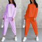 ⏰Zeitlich begrenztes Angebot: 50 % RABATT💕Damen Langarm-Sweatshirts mit unregelmäßigem Saum & Hosen-Set