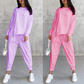 ⏰Zeitlich begrenztes Angebot: 50 % RABATT💕Damen Langarm-Sweatshirts mit unregelmäßigem Saum & Hosen-Set
