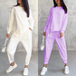 ⏰Zeitlich begrenztes Angebot: 50 % RABATT💕Damen Langarm-Sweatshirts mit unregelmäßigem Saum & Hosen-Set