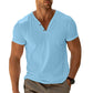 Henley-Shirt mit V-Ausschnitt für Herren