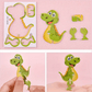 🧩 KAUF 3 ERHALT 4! ✨ 3D-CARTOON-PUZZLE - 57 Teile mit Leuchtfarben, Förderung von Kreativität und räumlichem Denken bei Kindern ab 4 Jahren 🎨👧