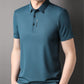 【🔥Für kurze Zeit: 50 % Rabatt】👕Herren Slim-Fit T-Shirt mit kurzen Ärmeln, Knopfleiste und Hemdkragen