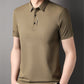 【🔥Für kurze Zeit: 50 % Rabatt】👕Herren Slim-Fit T-Shirt mit kurzen Ärmeln, Knopfleiste und Hemdkragen
