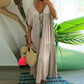 👗 60% RABATT! 🍃 Langes Baumwoll-Leinen-Kleid mit V-Ausschnitt – Lockerer Schnitt & figur schmeichelnd – Leicht, atmungsaktiv & ideal für den Sommer – mühelos eleganter Look 🌿✨