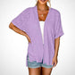 🌼 SOMMER-SONDERANGEBOT 50% RABATT! ✨ Kurzarm-Strickjacke – Fließend, Leicht, Vielseitig, 2026 Stil ☀️