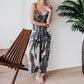 Damenmode Spaghettiträger-Jumpsuit mit Print