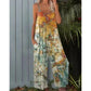 Damenmode Spaghettiträger-Jumpsuit mit Print