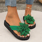 Damen-Flip-Flops mit Blumen
