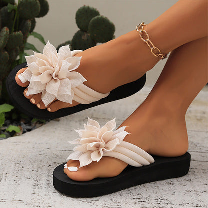Damen-Flip-Flops mit Blumen