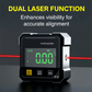 📐 LIMITIERTES ANGEBOT: 50% RABATT! 🧲 4-seitiger digitaler Winkelmesser – Mit Laser, 360° Magnethalterung & Dualmodus ✨
