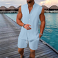 Herren Sommer-Zweiteiler ☀️ Ärmelloses Top & Shorts Set für Freizeit