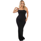 👗 Slim-Fit Spaghetti Strap Dress – solid, simpel, schön.