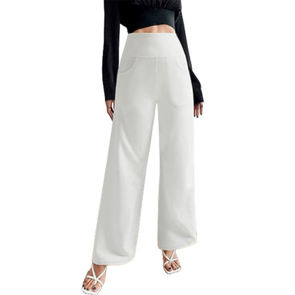 🎁 Zeitlich begrenztes Sonderangebot: 50 % Rabatt 💞Stretch-Yoga-Loungehose mit weitem Bein und Taschen für Damen