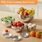 🛍️ 50% RABATT! 🥣 6-teiliges Edelstahl-Schüssel-Set mit Deckel – Spritzschutz, vielseitig & stapelbar – Ideal für Salat, Backen & Aufbewahrung ✨