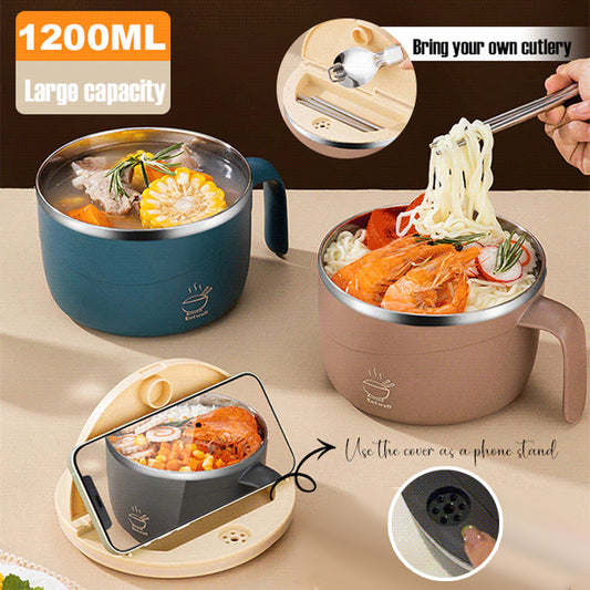 ⏰Letzte 4 Stunden Angebot: 50 % sparen🔥304 Edelstahl isolierte Ramen-Schüssel