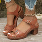 ✨2026 Neuheiten 50 % Rabatt👡Damen-Sandalen mit Blockabsatz