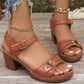 ✨2026 Neuheiten 50 % Rabatt👡Damen-Sandalen mit Blockabsatz