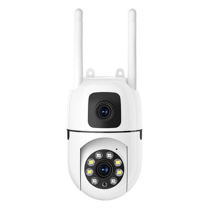 360° Schwenk-Neige 4K Dual-Linsen Sicherheitskamera – Outdoor WLAN Überwachungskamera