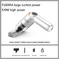 ⏳Zeitlich begrenztes Sonderangebot⏰ Kabelloser Handstaubsauger – 10000 Pa, 120 W, 400 g. 4000-mAh-Akku, 30 Min. Laufzeit. Waschbarer HEPA-Filter. Inkl. Bürste & Breitmauldüse. Weiß/Schwarz/Dunkelgrün ⚡