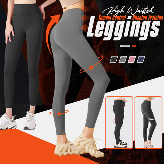 Leggings de treino modeladoras com cintura alta e efeito liso na barriga