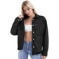 👚☀️ Vintage-Waschung Denim Hemd für Damen – Locker & Mit Schlitz, Perfekt für Frühling & Sommer