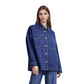 👚☀️ Vintage-Waschung Denim Hemd für Damen – Locker & Mit Schlitz, Perfekt für Frühling & Sommer