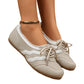 🎉Damen Retro Wave-Streifen Schnür-Sneaker