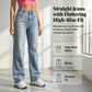 ✨ LIMITED-TIME 50% RABATT! | Damenjeans mit hoher Taille und geradem Bein👖