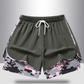 50 % RABATT AUF 2-IN-1-SPORTSHORTS! 🔥 Atmungsaktives Material, Camouflage-Futter & Taschen für Damen 🏃‍♀️✨