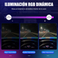 Kit de Tiras de Luces LED RGB para Tablero de Auto