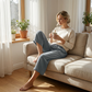 👖🔥Caprihose für Damen mit Kordelzug und lässigem Schnitt