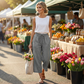 👖🔥Caprihose für Damen mit Kordelzug und lässigem Schnitt