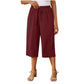 👖🔥Caprihose für Damen mit Kordelzug und lässigem Schnitt