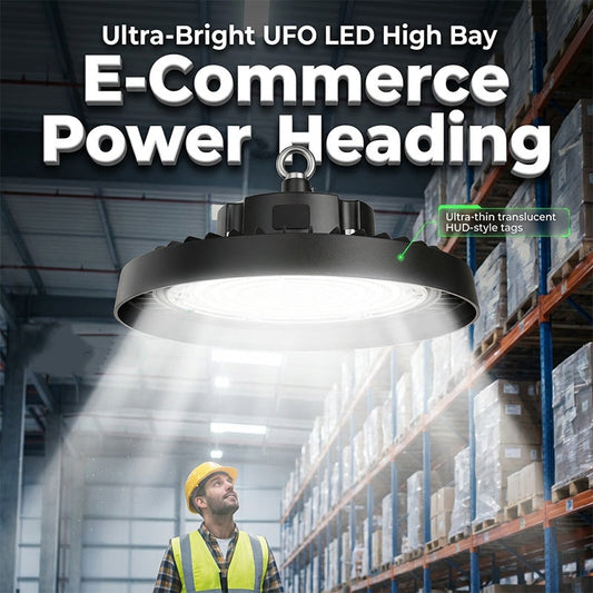 ✨ Profi-Beleuchtung: UFO LED Hallenstrahler – Jetzt -50% Rabatt & Gratis Versand