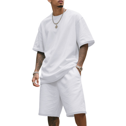 Herren Freizeit-Set – T-Shirt & Shorts – bequem & atmungsaktiv