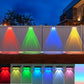 📢📢50 % Rabatt!! ⏰Solar-Wandleuchte für Garten & Terrasse – 3-in-1 Farbtemperatur einstellbar – dekorativ für Zaun, Mauer & Außenbereich🌞💡