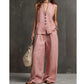 2-teiliges Set aus ärmellosem Top und Hose für Damen
