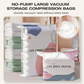 💨 Vakuum-Aufbewahrungsbeutel ohne Pumpe – Drücken & versiegeln – Spart 80 % Platz, hält Kleidung trocken & staubfrei – ideal für Bettwäsche, Winterkleidung oder Reisen 🛏️✨