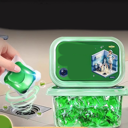 🥳2026 HEISSER VERKAUF🥳💞ÜBER 50.000 VERKAUFT!🏠💧 50 % RABATT! Abflussreiniger-Pods – Die Bio-Enzym-Formel neutralisiert Gerüche direkt an der Quelle. Sofort frischer Duft, keine aggressiven Chemikalien. Schluss mit unangenehmen Gerüchen! 🚰✅