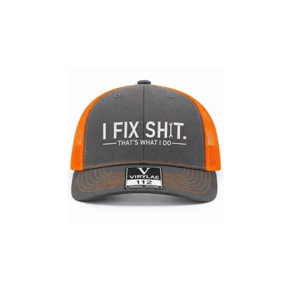 💥 HALBPREIS DEAL 🧢 Trucker-Cap für Männer & Frauen – „I Fix Shit“-Stickerei, Mesh-Design & verstellbar 🔥