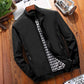 🧥 LIMITED-TIME 50% RABATT! ✨ Herren Stehkragen-Jacke – Mit Karomuster-Futter, Reißverschlusstaschen 🍂