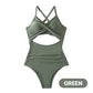 ⏰🔥 DEIN NEUER SOMMER-LIEBLING. Women's Solid Ribbed Cutout-Front Shaping Swimsuit – der perfekte Mix aus Style & Funktion. Die Ripp-Struktur schmeichelt jeder Figur, der Cutout setzt Akzente. Für Strand, Pool & heiße Tage. 👙🌊