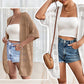 🧥 50% RABATT! 🌸 Damen Cardigan-Weste mit Kurzarm & Lochmuster – Leicht, Lässig & Perfekt Für Kühle Sommerabende Oder Frische Tage ☀️