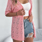 🧥 50% RABATT! 🌸 Damen Cardigan-Weste mit Kurzarm & Lochmuster – Leicht, Lässig & Perfekt Für Kühle Sommerabende Oder Frische Tage ☀️